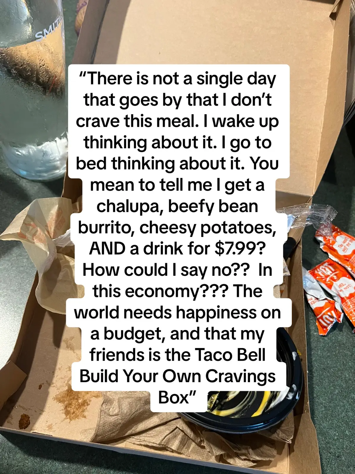 plz sponsor me @tacobell #tacobell #buildyourowncravingsbox #food #cravings 