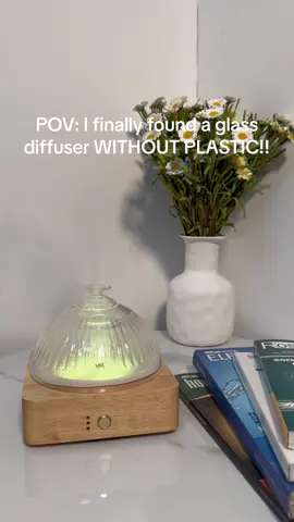 I finally found a glass diffuser WITHOUT PLASTIC!!! #levoair  #essentialoils  #diffuserforhome  #tiktokshopbacktoschool  #humidifier 