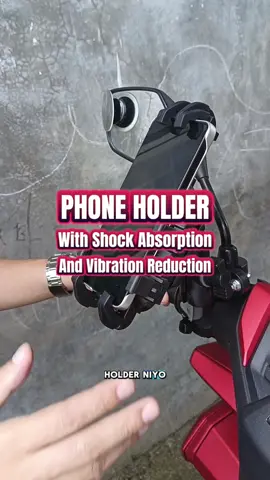 Cellphone Holder For Motorcycle Shock Absorption and Vibration Reduction Holder clamp Phone Holder. #phoneholder #motorphoneholder #shockproofphoneholder #antivibrationphoneholder #phoneholderformotor #motorphoneholderwaterproof #riders #motoriders #angas  #joyride #lalamove #grab #motoraccessories #markdmart 