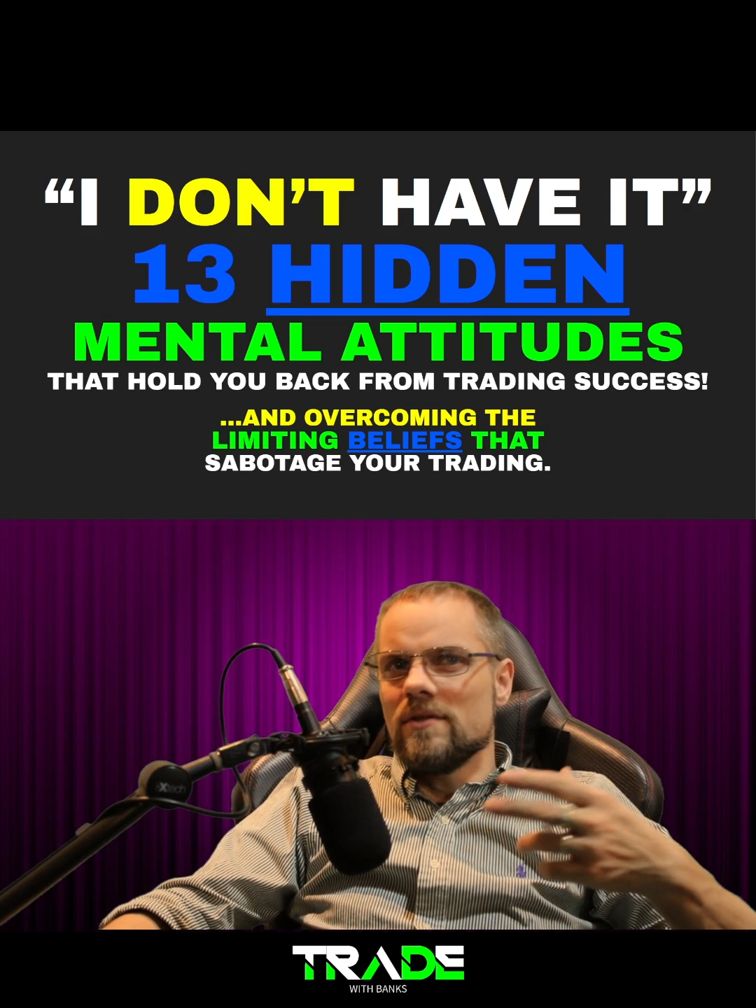 Think you're struggling to make a consistent profit as a day trader? You're not alone! In this video, I'm sharing a game-changing secret that can help you overcome your internal limitations and achieve success. From negative thoughts to emotional sabotage, we're diving into the mental game of day trading. Don't miss this! #DayTrading #MentalGame #TradingSuccess