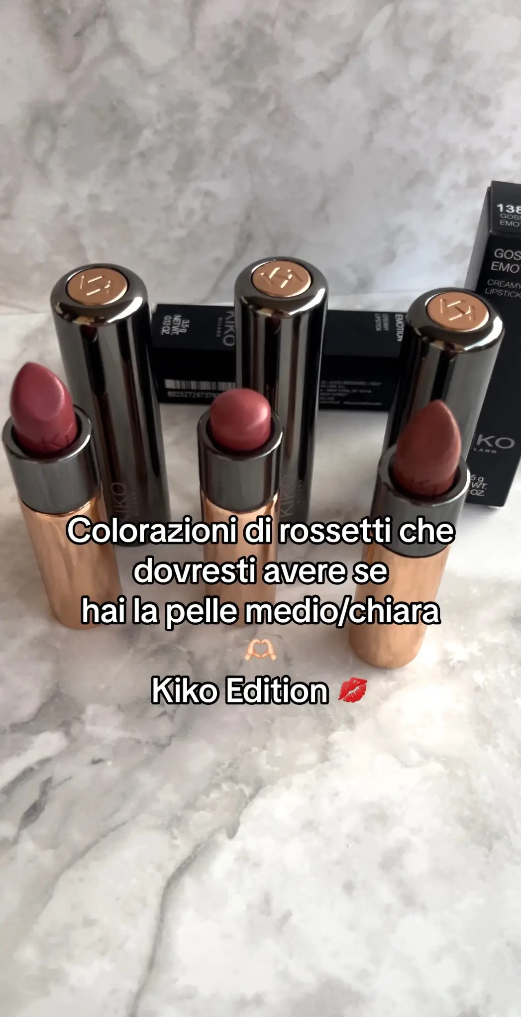 Si, devo imparare a fare gli swatches ma il 107 è il mio preferito 🤫  Kiko Gossamer lipstick #kiko #makeup #perte #foryou #consigli #beauty #lipcombo #lipstick #makeuptutorial 