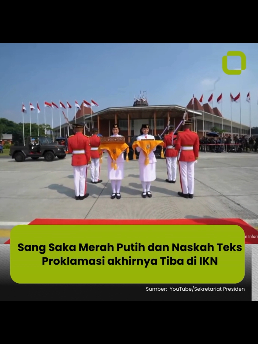 Duplikat Sang Saka Merah Putih akhirnya tiba di Istana Garuda, Ibu Kota Nusantara (IKN), Kalimantan Timur, Sabtu (10/08/2024). Untuk pertama kalinya sang saka merah putih meninggalkan singgasana yang berlokasi di jantung Indonesia guna dikibarkan di Ibu Kota Nusantara. Ini juga menjadi sejarah, di mana untuk pertama kali Sang Saka Merah Putih dan Teks Proklamasi dikirab dari Jakarta ke IKN. Kirab tersebut dimulai dari Monas menggunakan iring-iringan menuju Jalan Thamrin, Bundaran HI, Jalan Gatot Subroto, Cawang, hingga Bandara Halim Perdanakusuma, lalu diterbangkan ke IKN menggunakan pesawat Boeing TNI AU. Setibanya di Bandara Internasional Sultan Aji Muhammad Sulaiman Sepinggan, bendera dan teks proklamasi langsung dibawa ke Istana Negara di IKN. Baca selengkapnya di www.medsosid.com #medsosnews #medsosid #ikn #sangsakamerahputih #hutri #hutke79ri 