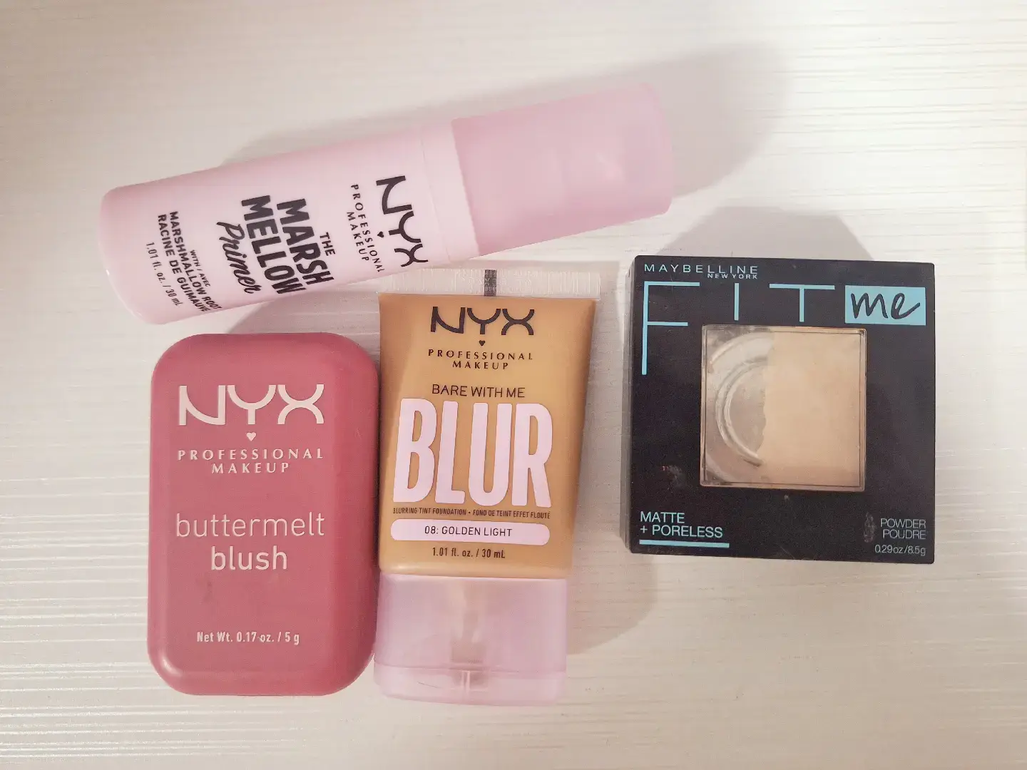 #borrowed #nyxcosmetics #elfcosmetics #benefitcosmetics #wetnwildmakeup #lagirlcosmetics #maybellineliftergloss💋💕 #nyxbutterglosses #fitmepowder #nyxblurfoundation #nyxbuttermeltblushbutterwithtime #nyxmarshmallowprimer #fyp #fypシ゚viral #fypage #