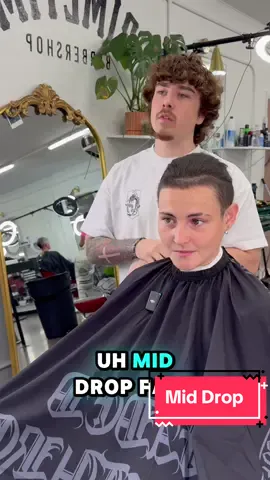 Mid Drop 🎬😅 Should She Chop The Top & Get A Messy Fringe? 🫣😳 📍WICHITA KS📍#wichitakansas #kansasbarber #taperfade #dropfade #messyhair
