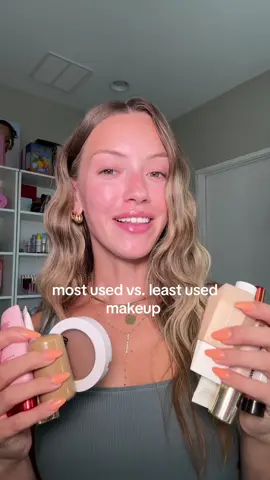 most used vs. least used makeup #makeupchallenge #makeuptutorial 