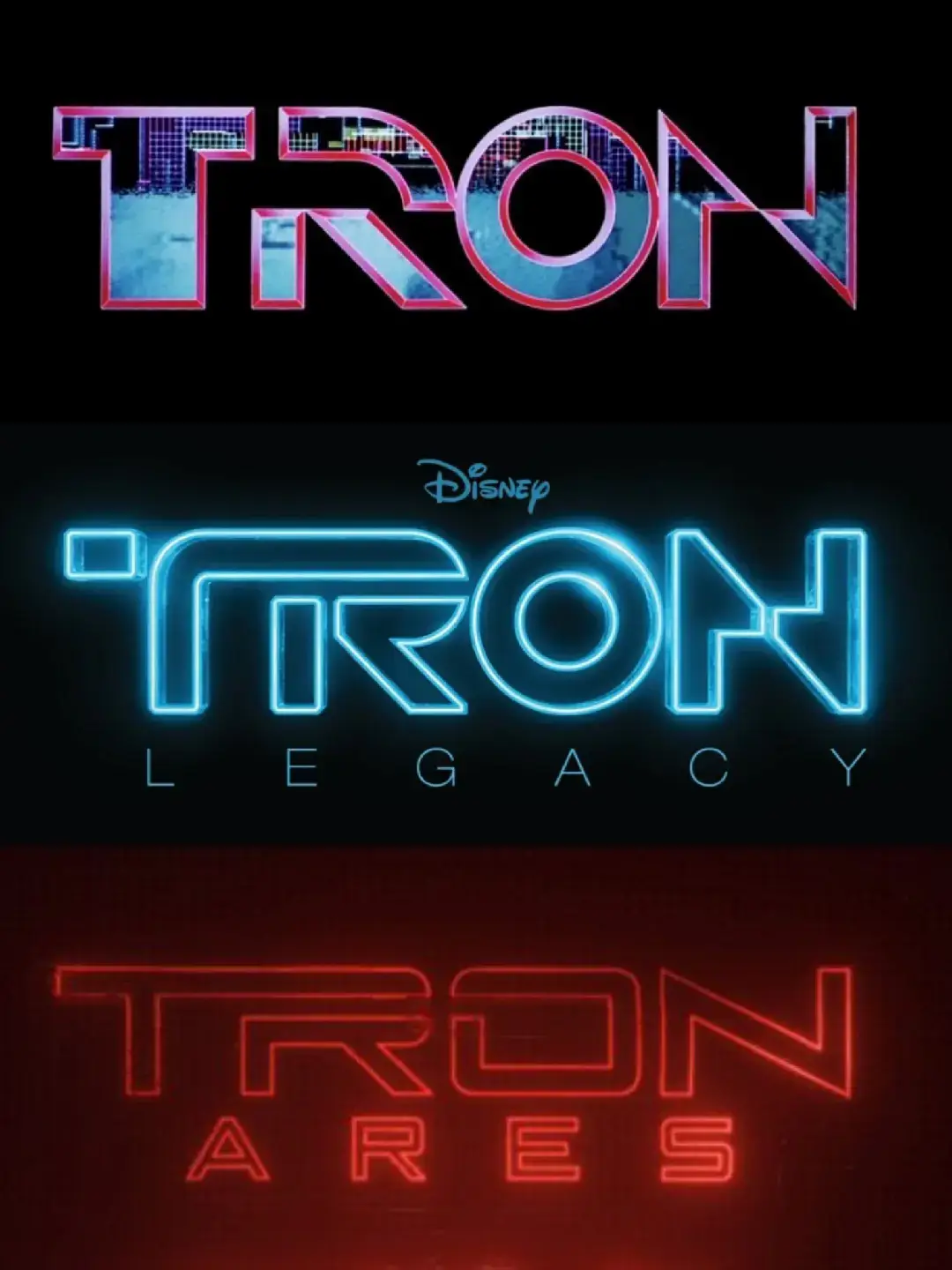 Tron Movies / Kevin Flynn/ Dillinger family. Tron (1982) Tron: Legacy (2010) Tron: Ares (2025) #Tron #KevinFlynn #TronAres #Tron3 #SamFlynn #Ares 