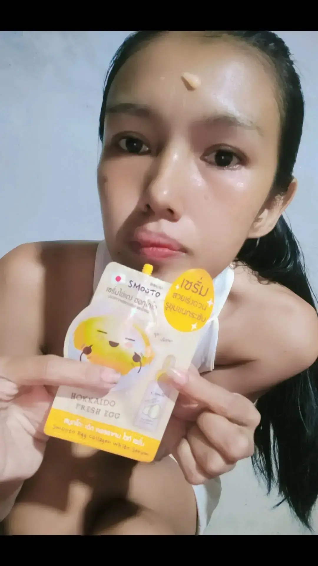 🐣เอิ๊ก อีเอิ๊ก เอิ๊ก ใครเคยใช้ นู๋ ไข่แดงฮอกไกโดบ้างรึยังเอ่ย  🐣smooto Egg collagen white serum 🐣น้อลเป็นไข่แดง จากประเทศญี่ปุ่น ฮอกไกโด เนื้อครีมฉ่ำๆๆซึมไว เซรั่มสวยเร่งด่วน รูขุมขนกระชับ หน้าเต่งตึง 🐣ไข่แดง 💛อาร์บูติน 🐣คอลลาเจน 🐣วิตามิน ab ce มีครบทุกวิตามิน สวยครบจบ 49 บาทที่ 7-11 #smootoรีวิวจริงใจรับรางวัลจริงจัง ##เซรั่มไข่แดงสมูทโตะ #ครีมซองใช้ดีต้องสมูทโตะ