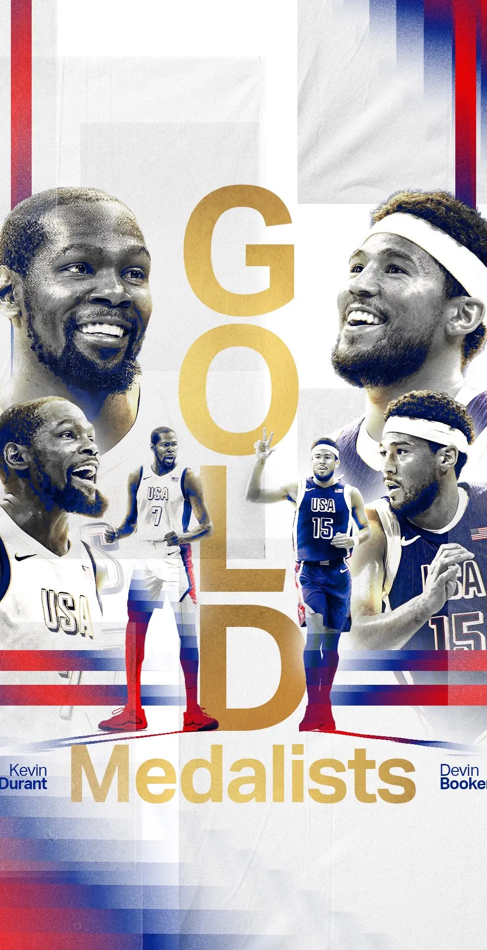 THE BOYS ARE BRINGING HOME THE GOLD! #PhoenixSuns #NBA #Basketball #Olympics #usabasketball #DevinBooker #KevinDurant 