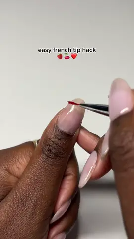 Easy French Tip Hack 🍓🍒❤️  #fypシ #nailtutorials #nailapplication #doingmynails #NailHumor  #NailTech #NailtechHumor #Nailsalon #nailsonfleek #nailtok#nailboo #nailboonails #nails #nailsoftiktok #nailart #nailtutorial #tutorial #diynails #diymanicure #nailinspo #naturalnails #nailsathome #nailhack #paintingnails #fyp #fypage #foryou #fy #nailtech #begginernailtech #nailsalon #cutenails