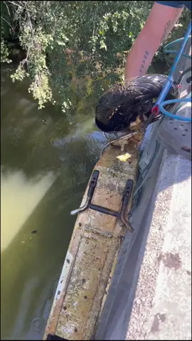 We Found A @Lime official In The River Magnet Fishing! #fyp #foryoupage #foryourpage #foryou #4u #xyzbac #magnetfishing 