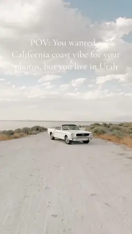She’s a textbook California girl 🌊 #utah #utahphotographer #utahvintagecars #classiccar #ford #mustang #utahwedding #wedding #california 