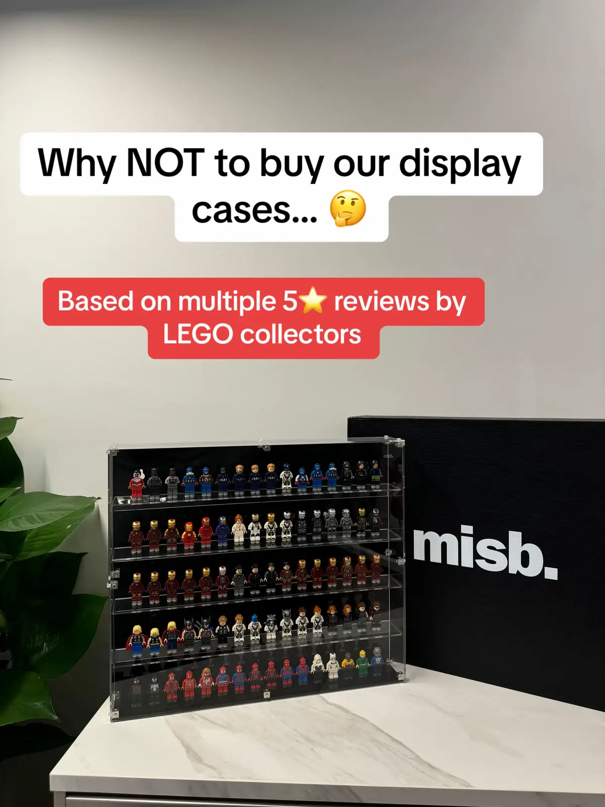 The Classic Display was designed by collectors, for collectors in Singapore 🇸🇬 ✅ Minimize damage from yellowing with UV resistant features of acrylic ✅ Magnetic front panel for easy access ✅ Crystal clear 3MM thick acrylic for durability and sleekness, 99% dust free ✅ Authentic LEGO studs provided ✅ READY STOCK in Singapore delivered in 5 work days, no need for pre-order and waiting months to arrive Limited time 18% off launch promo + $10 off code! Order now link in bio! #lego #legodisplay #legomoc #legofan #legostarwars #legomarvel 