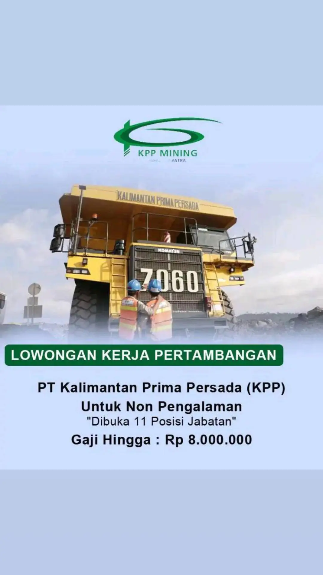 Loker Terbaru Pertambangan KKP untuk non pengalaman untuk pendaftaran klik link di Bio #lokertambang #lowongankerja #loker #fypdongggggggg #fypシ #fypシ゚viral #carikerja #fyp #updateloker2024 #lokertambang #fyppppppppppppppppppppppp 