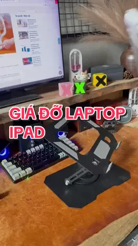 Mình Săn được giá đỡ laptop ipad xoay 360 độ này tiện cho công việc quá các bạn hợp kim nhôm cứng cáp chống gỉ khoẻ khoắn lắm nha #giadolaptop #giadolaptopgapgon #giadolaptopxoay360 #giadoipadxoay360 #phukienlaptop #phukiencongnghe 