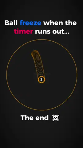 Ball freeze when timer runs out..#Simulation #Satisfying #BouncingBall #viral #fyp