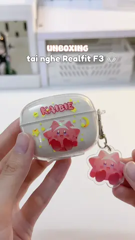 Tai nghe Realfit F3, âm thanh khá hay, pin trâu, zá hạt dẻ mà còn xinh nữa 🤩✨ #tainghe #tainghebluetooth #realfit #realfitf3 #unboxing #viral #xuhuong #fyp 