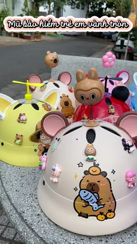 Mũ bảo hiểm trẻ em vành tròn cute ❤️❤️❤️