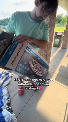 this is our 3rd time taking it out !!🤭💖⛵️🌊 we love it !! #boat #inflatable #inflatableboat #walmart @Walmart #boyfriend #girlfriend #easy #dateidea #date #datenight #datenightideas #fun #young #summer #lake #lakeday #walmartfind #couple #couples #forcouples #summerday #summerdate #summerinspo #fyp #foryou 