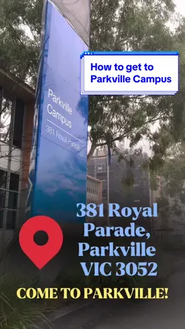 Learn how to get to Monash Parkville Campus with public transport for Open Day on Sunday 18 August! #MonashPharm Alternative ways: Take the Upfield Line and get off at Royal Park Station which is a 10 minute walk through Melbourne Zoo away from Monash Parkville. For more information and public transport announcements, visit:  https://www.ptv.vic.gov.au/journey