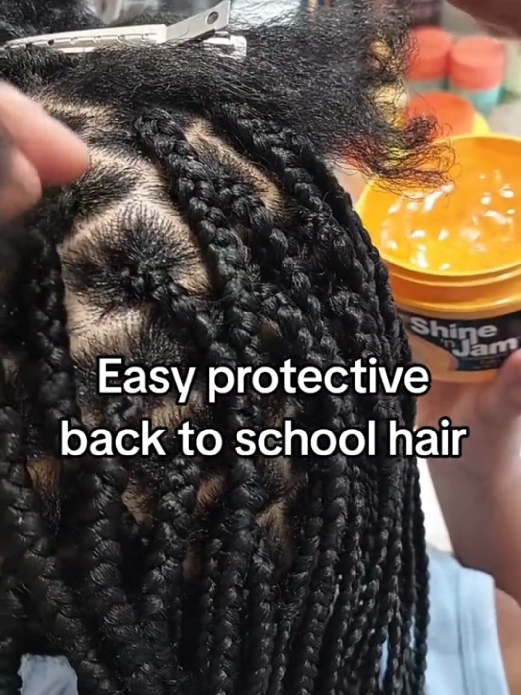 Easy back to school knotless braiding hair #backtoschoolhair #hairproducts #hairtok #naturalhair #backtoschool #backtoschoolhairstyles #hair #contentcreator #fypシ゚viral 