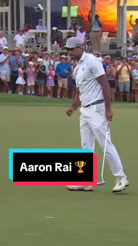Birdie at the last to seal the win. Aaron Rai's first PGA TOUR victory! 🏆 #golf #PGATOUR #highlights #winner