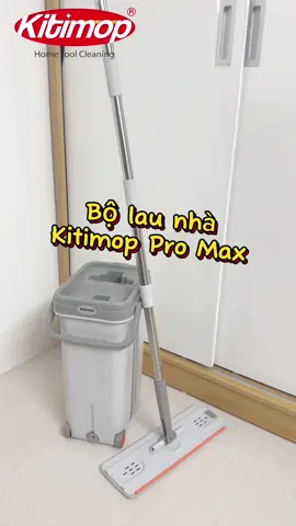Bộ lau nhà cỡ lớn Kitimop Pro Max, nhân đội kích thước bông lau và thùng lau, giúp lau nhà siêu nhanh 🥰 #moitruonglananh #moitruonglananh_hn #kitimop #bolaunha #bolaunha360 #bolaunhatuvat #kitimoppromax 