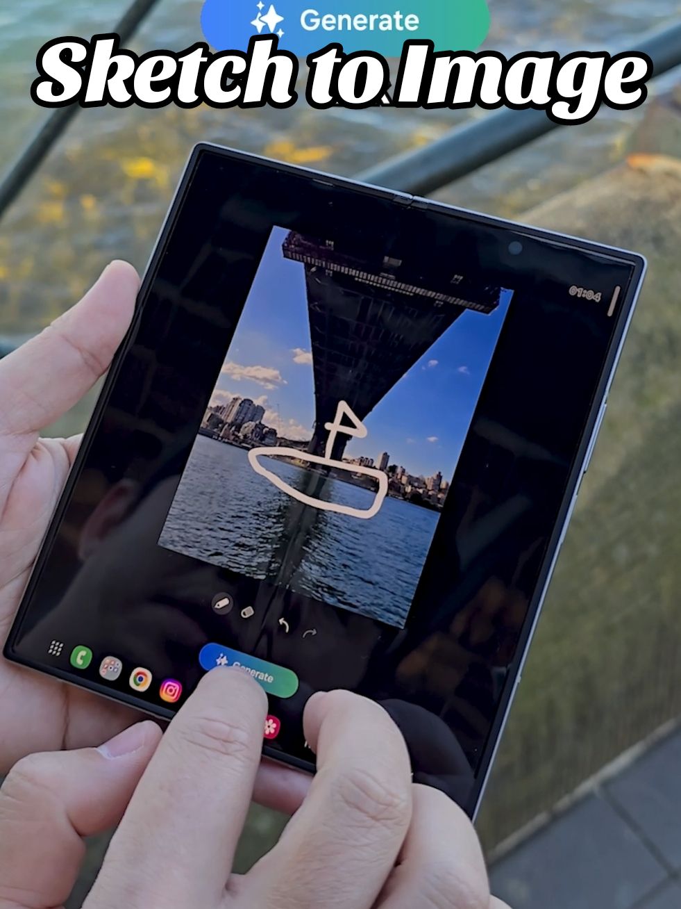 Have you seen this new Sketch to Image feature on Galaxy AI? ✏️ So impressed that it was able to turn my terrible boat sketch into a realistic image with proper reflections! 🤯🛥 Drawing on the large screen of the #GalaxyZFold6 makes it even easier too! 😀 What fun things would you sketch using this feature? 🖼 #GalaxyAI #SamsungPartner #withGalaxy  *Sketch to Image AI drawing feature requires a network connection and Samsung Account login. The accuracy and reliability of the generated output is not guaranteed. **Fees may apply for certain AI features at the end of 2025.