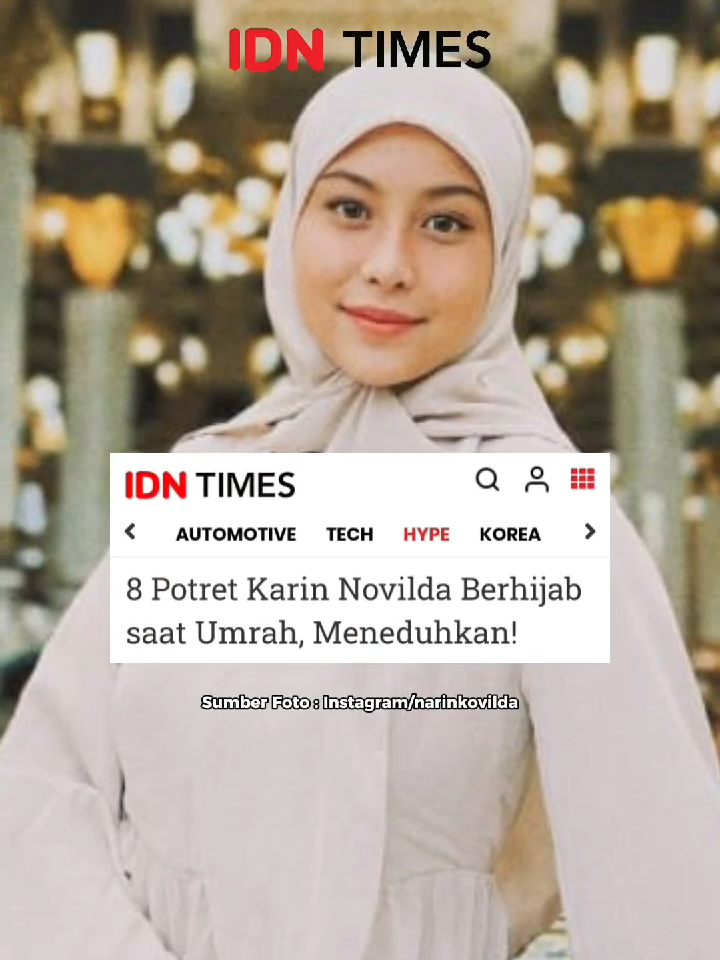 Karin Novilda tengah menjalani ibadah umrah bersama kedua orang tua dan para sahabat. Banyak penggemar yang memuji penampilan Karin yang berhijab sejak berlibur di Dubai dan lanjut ke tanah suci. Penampilan Karin dengan hijab memang jarang terlihat, namun ia begitu meneduhkan saat menggunakan gamis dan juga hijab saat menjalani ibadah umrahnya. Karin juga terlihat sesekali menggunakan cadar saat berada di tanah suci. Penggemar pun memuji penampilan perempuan 26 tahun ini. #idntimes #idntimeshype #awkarin #karinnovilda #tiktoktainment #idntaiment