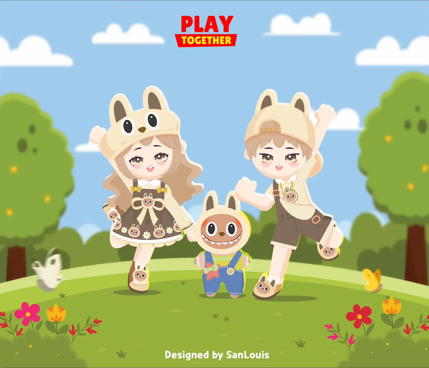 Gói cặp đôi Labubu cute 🐣 #playtogether #playtogethervn #sanlouisdesigned #sanlouisthietke #playtogethervng #playtogethervietnam #designcostume #tbt #LearnOnTikTok #labubu #xuhuongtiktok #labubucute 