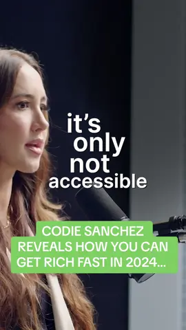 In today’s episode, I welcome back the one and only Codie Sanchez. In our previous episode, Codie walked us through how to build a business and the importance of surrounding yourself with A players, but I had SO many more questions… Full episode out now & you can watch by clicking the link in my bio 👀💸 #podcast #podcastclips #clips #interview #codiesanchez #money #moneytips #moneytok #business #businesstok #howto #tips #tricks #lifehacks #wealth #diaryofaceo 