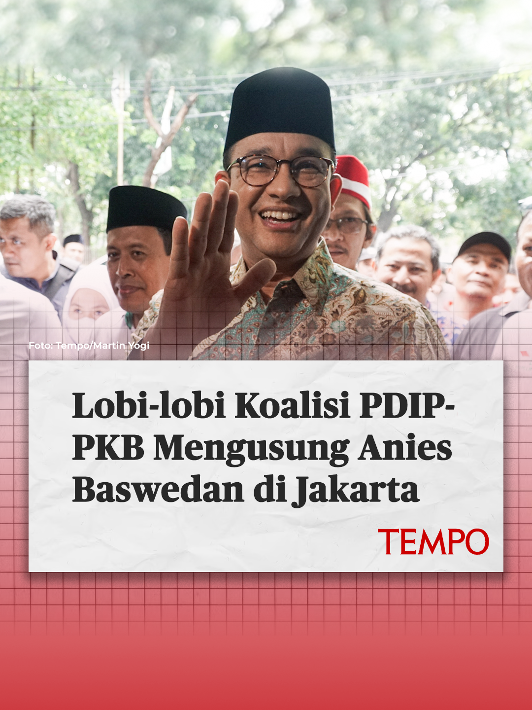 Sekretaris Jenderal Partai Demokrasi Indonesia Perjuangan Hasto Kristiyanto membuka peluang koalisi dengan Partai Kebangkitan Bangsa (PKB) dalam pilkada Jakarta. Hasto Kristiyanto juga meminta Ketua Umum Partai Kebangkitan Bangsa Muhaimin Iskandar tetap mengusung Anies Baswedan. Sebab, PDIP akan mengajukan calon Wakil Gubernur Jakarta jika berduet dengan PKB. Siapa dia? Simak laporan utama Tempo pekan ini selengkapnya di majalah.tempo.co Lobi-lobi Koalisi PDIP-PKB Mengusung Anies Baswedan di Jakarta. Jelajahi fitur baru Tempo digital di satu.tempo.co #tempo #majalahtempo #pilkada #jakarta #AniesBaswedan #PKB #PDIP