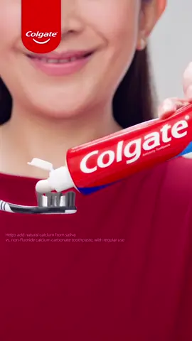 Use Colgate Maximum Cavity Protection with Dual Fluoride Boost para sa Ngiping Matibay, Ngiping Palaban! 💪 (vs non-fluoride calcium carbonate toothpaste, vs a toothpaste containing 1000 ppm F, with regular use) C0058P080124C