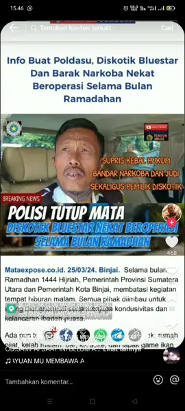SAMSUL TARIGAN MEMBEKING ANAK BUAHNYA 