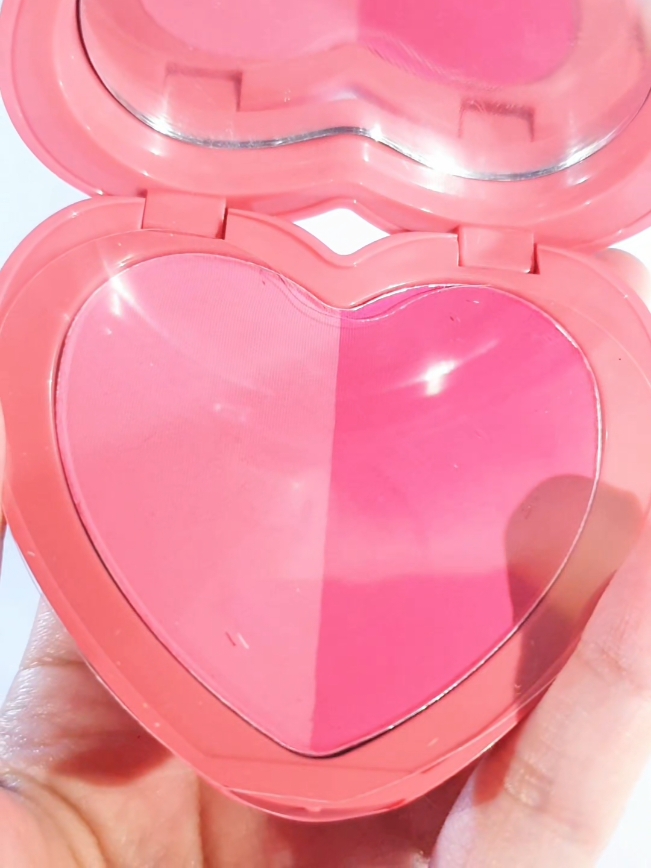 Heart Blush Duo in the shade Love Candy from @chuchubeautyph 💓 : Very pigmented #chuchubeauty #heartblushduo #powderblush #fyp #foryoupage #makeuprecomendation 