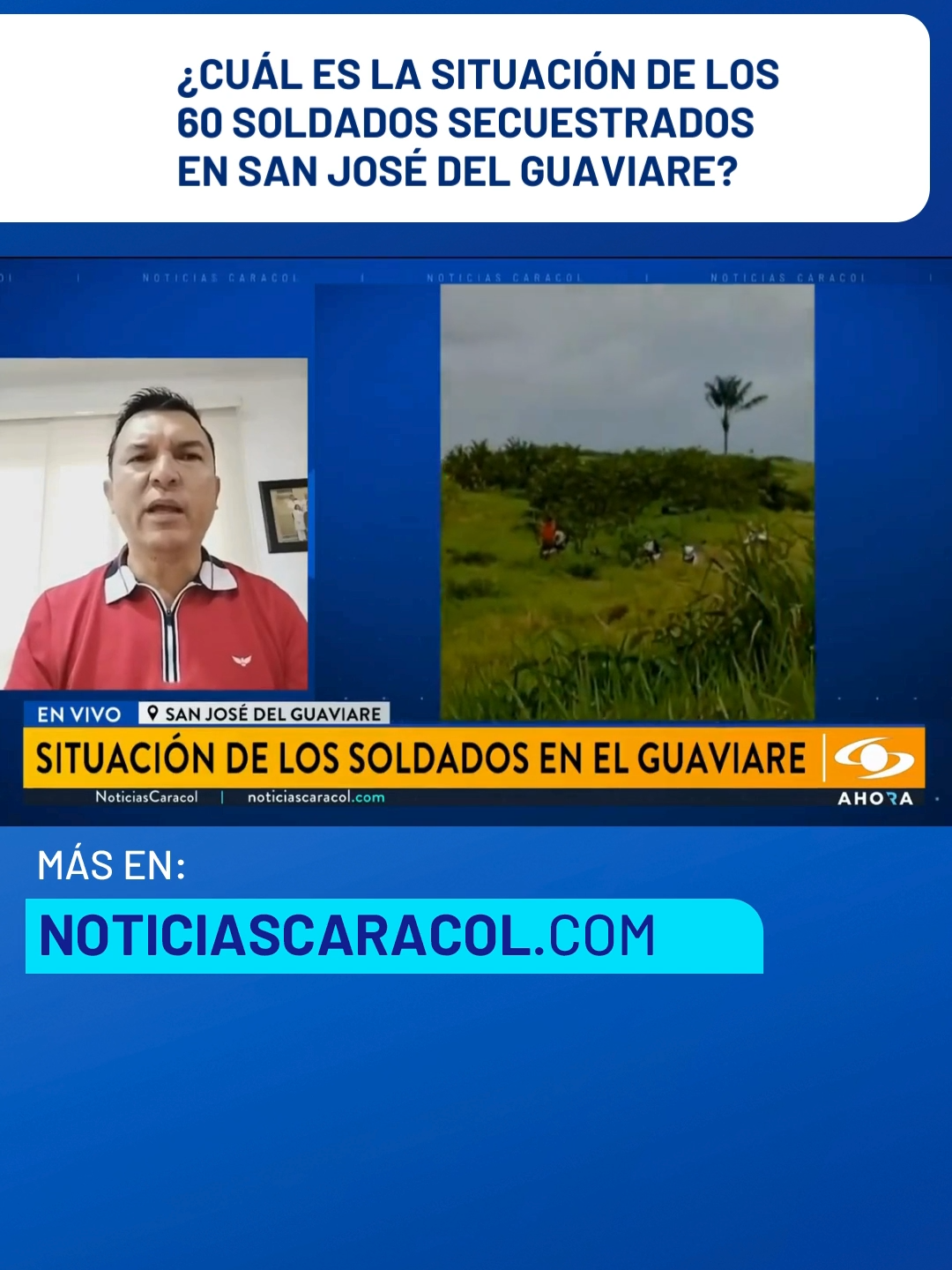 ¿Qué se sabe de la situación de los 60 soldados secuestrados en San José del Guaviare? ¿Quién los tiene: la Guardia Indígena o las disidencias de las FARC? Hablamos con el alcalde de la capital del Guaviare, Willi Rodríguez, para resolver estas y otras dudas. Más en noticiascaracol.com