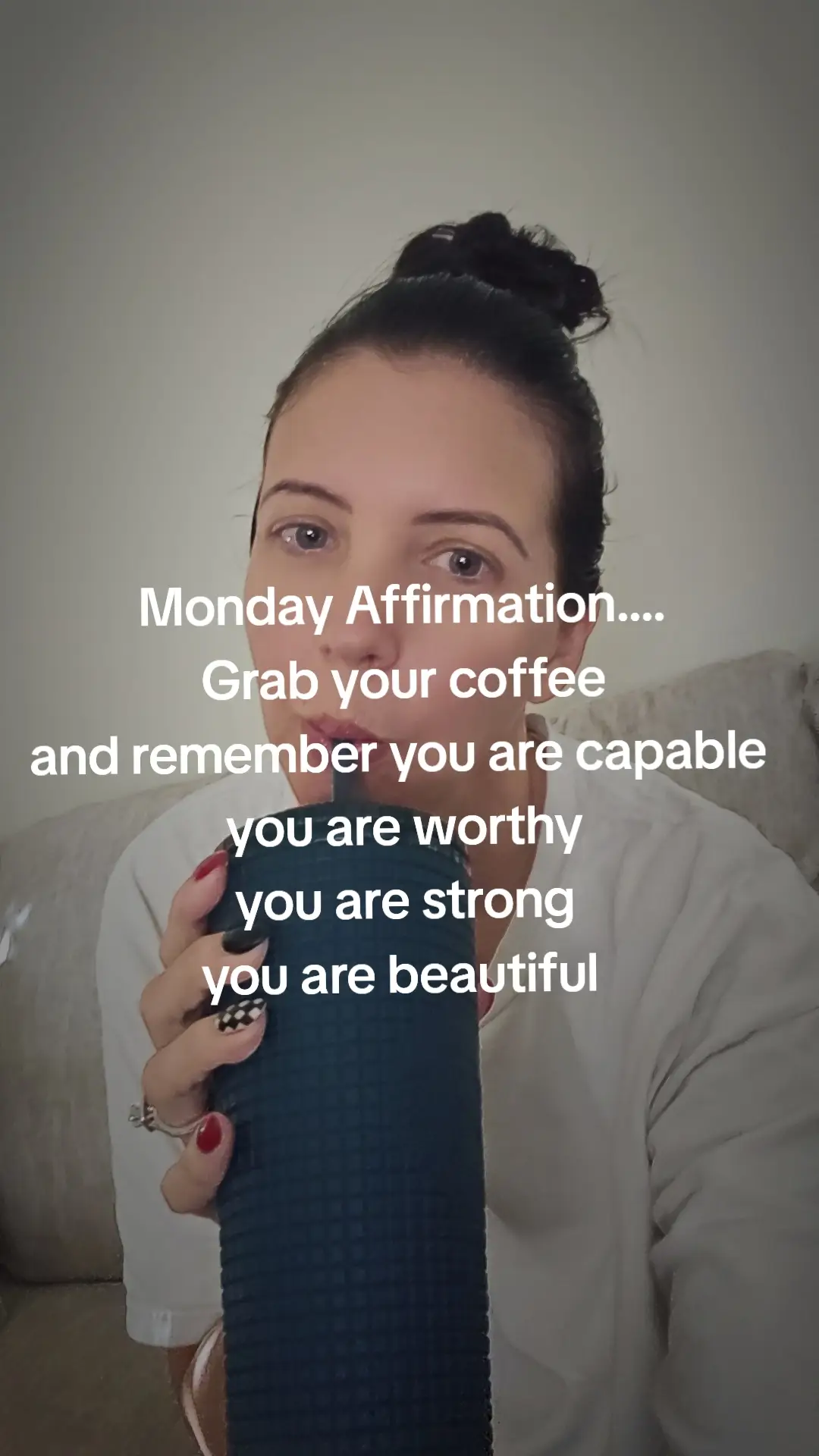 Mondays don't have to be hard. It's a chance to reinvent yourself and slay the week ahead.  #mondaymotivation #affirmations #slaytheday #coffee 