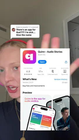 Replying to @amanda 🤍 The Quinn app for those new here 😏