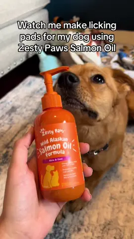 Koda’s favorite treat! #zestypaws #salmonoil #lickmatideas #dogtreats @kodesmcgodes