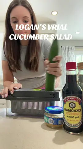 Has anyone else tried this yet? #cucumbersalad #viralcucumbersalad @Logan 