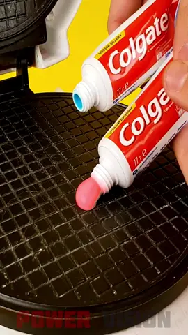 Melting Colorful Toothpaste #ASMR #toothpaste 