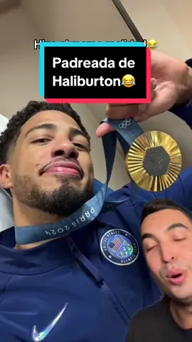 Padreada de Tyrese Haliburton😂 #fiba #olympics #baloncesto #teamusa #justbasket7 