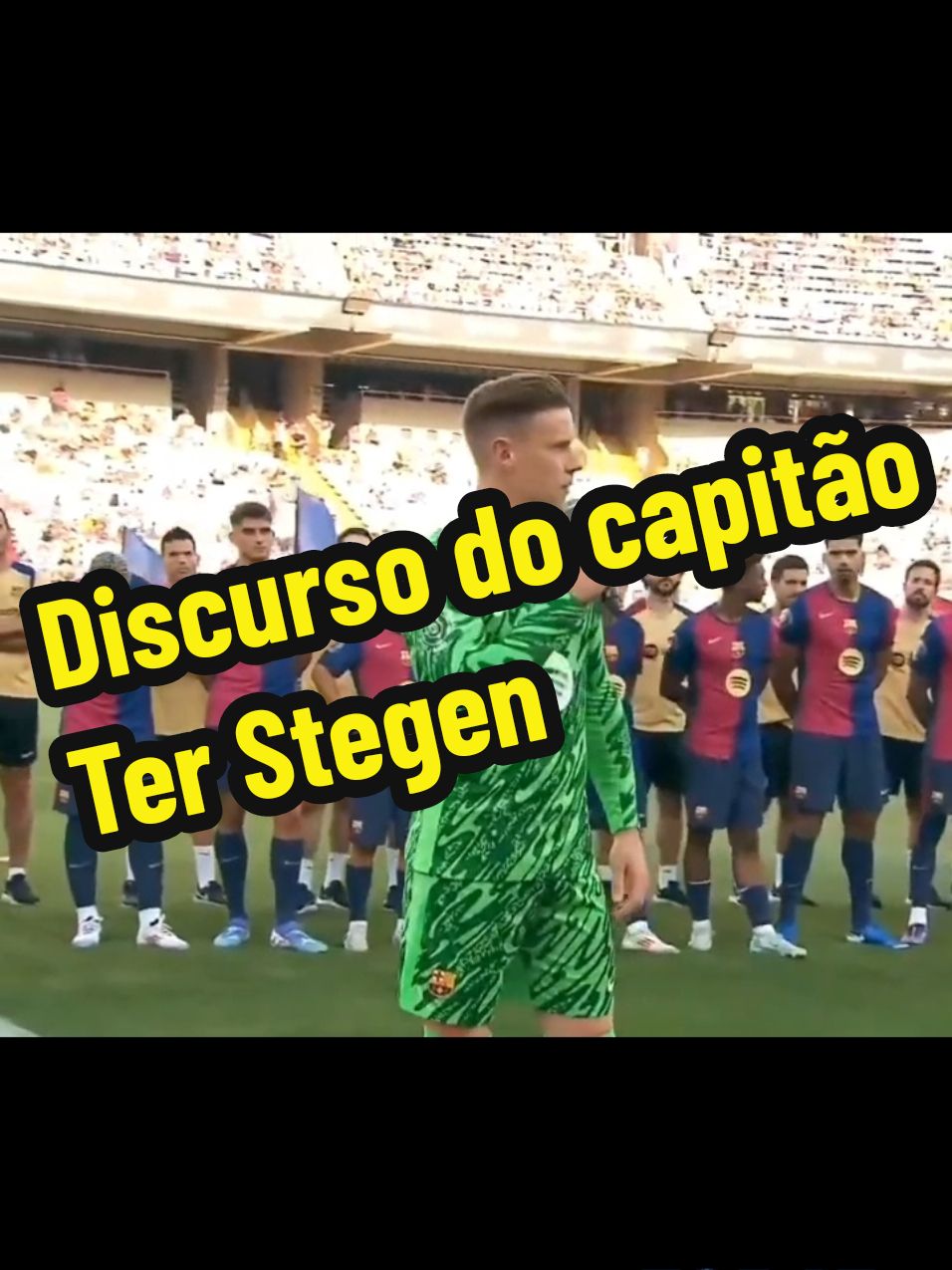 Discurso do capitão Ter Stegen  #fcbarcelona #barcelona #barça #viscabarca #terstegen #joangamper 