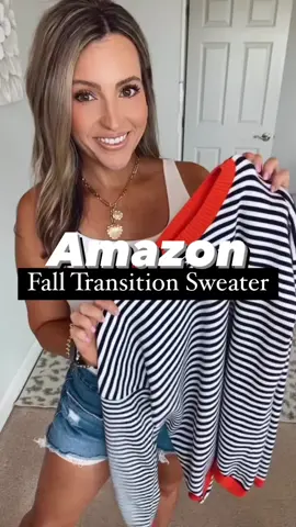 Cutest sweater to bring you into fall on my #amazonstorefront to grab now! #amazonfashion #fallfashion #amazonfavorites 