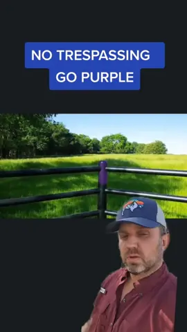 Purple fence posts no trespassing #notresspassing #landowners #ranchowner #ranching #jamesbigleyranches