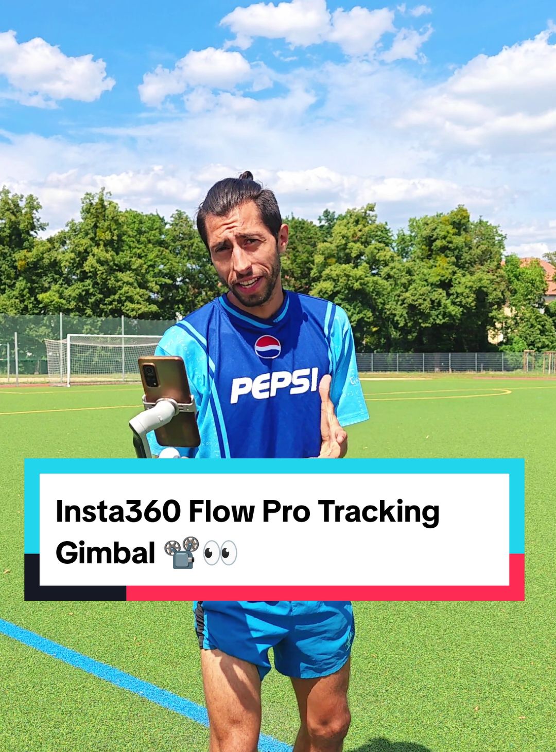 Insta360 Flow Pro Tracking Gimbal📽️👀 #insta360flowpro #gimbal #revision #mejorgimbal #gravateatimismo #gravarse #futbol #deporte #recomendacion @insta360_official 