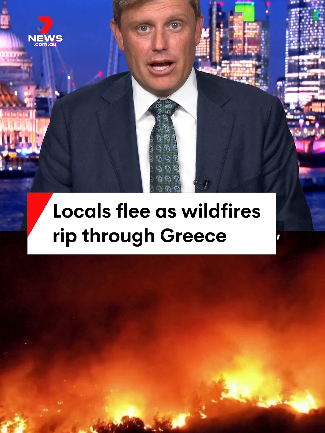 Thousands of residents have been evacuated from the Greek city of Athens, as raging wildfires threaten large swathes of the capital’s outskirts. #wildfires #Greecefires #Athens #weather #fires #Europe #Summer #7NEWS