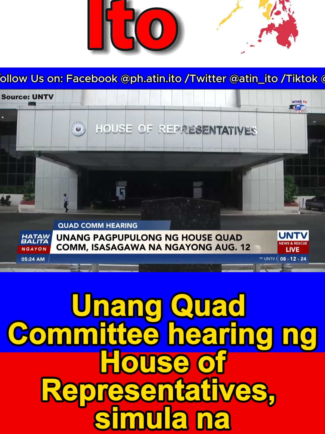 Unang Quad Committee hearing ng House of Representatives, simula na #atinito #pilipinotayo #bagongpilipinas #pilipinas #philippines #houseofrepresentatives#philippinegovernment #fyp #fypシ゚ #trending