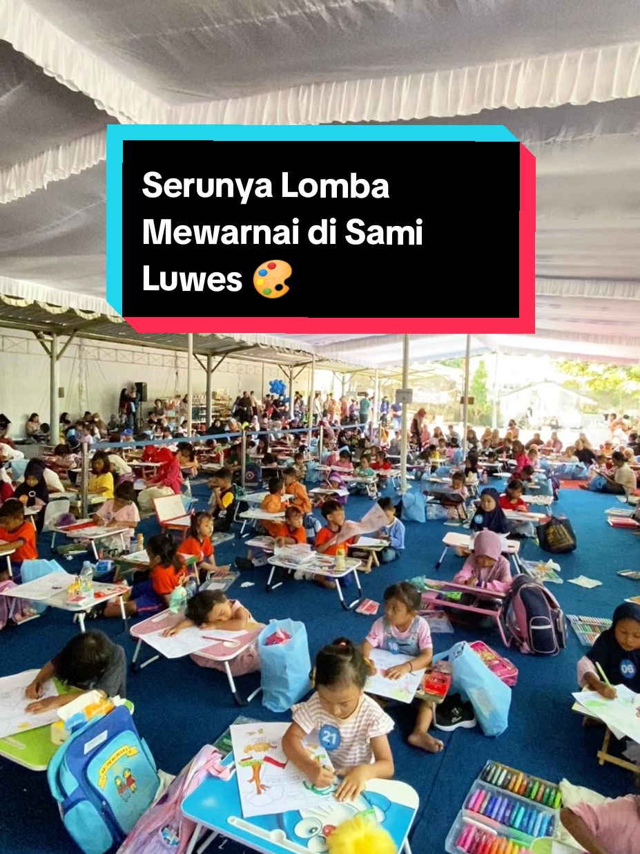 Keseruan Lomba Mewarnai Luwes Merdeka Murahnya bersama Frisian Flag~ hayo ngaku siapa nih yang kemaren nemenin si kecil ke sami luwes? #fypシ #pilihantepatbelanjahemat #lombamewarnai #samiluwes #luwesmerdekamurahnya 