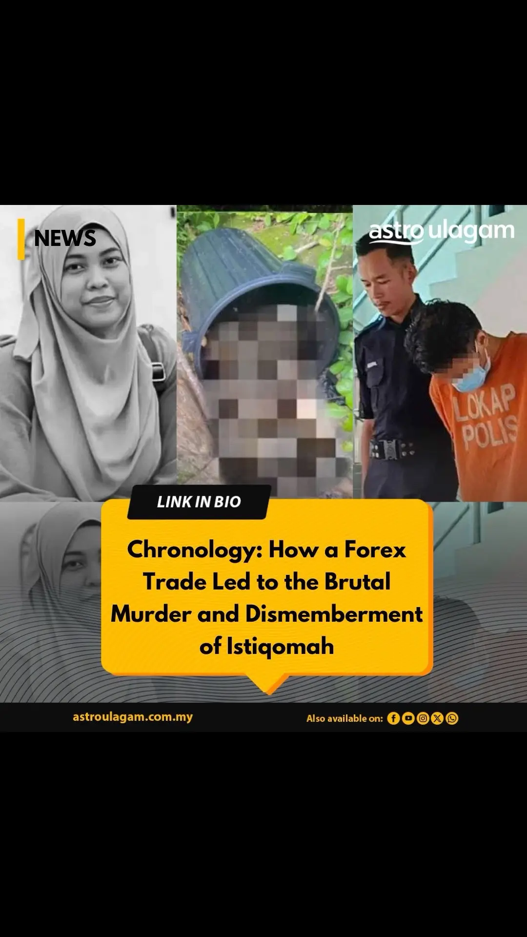 The shocking sequence of events in the murder and dismemberment of Istiqomah over a Forex trade gone wrong.