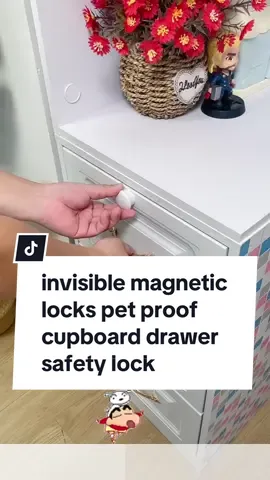 invisible magnetic locks pet proof cupboard drawer safety lock#lock #baby #safety 